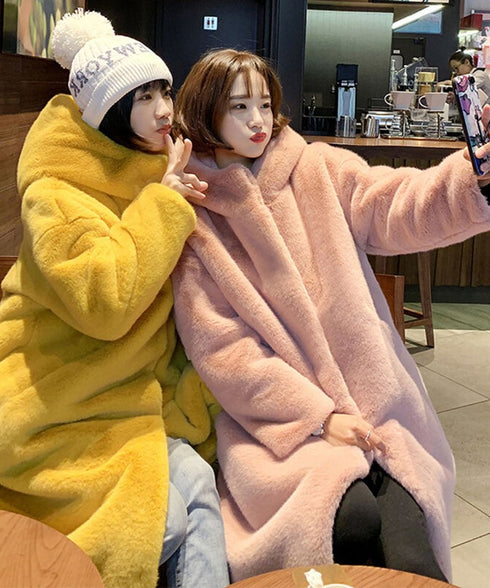 Faux Fur Long Coat